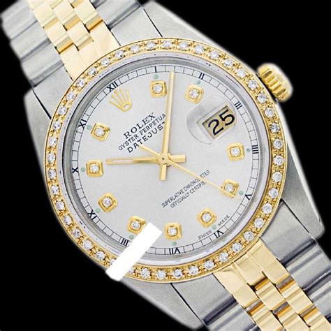 Rolex Ladies Two Tone 14K Gold/SS, Diamond Dial